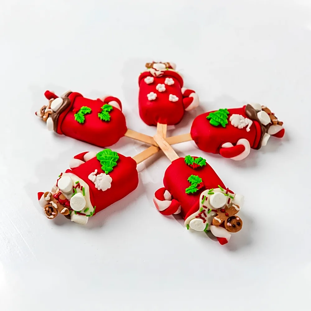 Gingerbread Man Theme Cakesicles by NJD