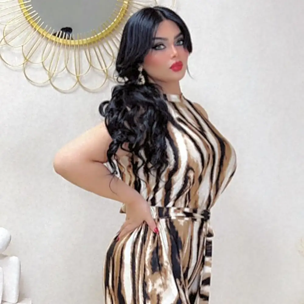 Pleated blouse and trousers