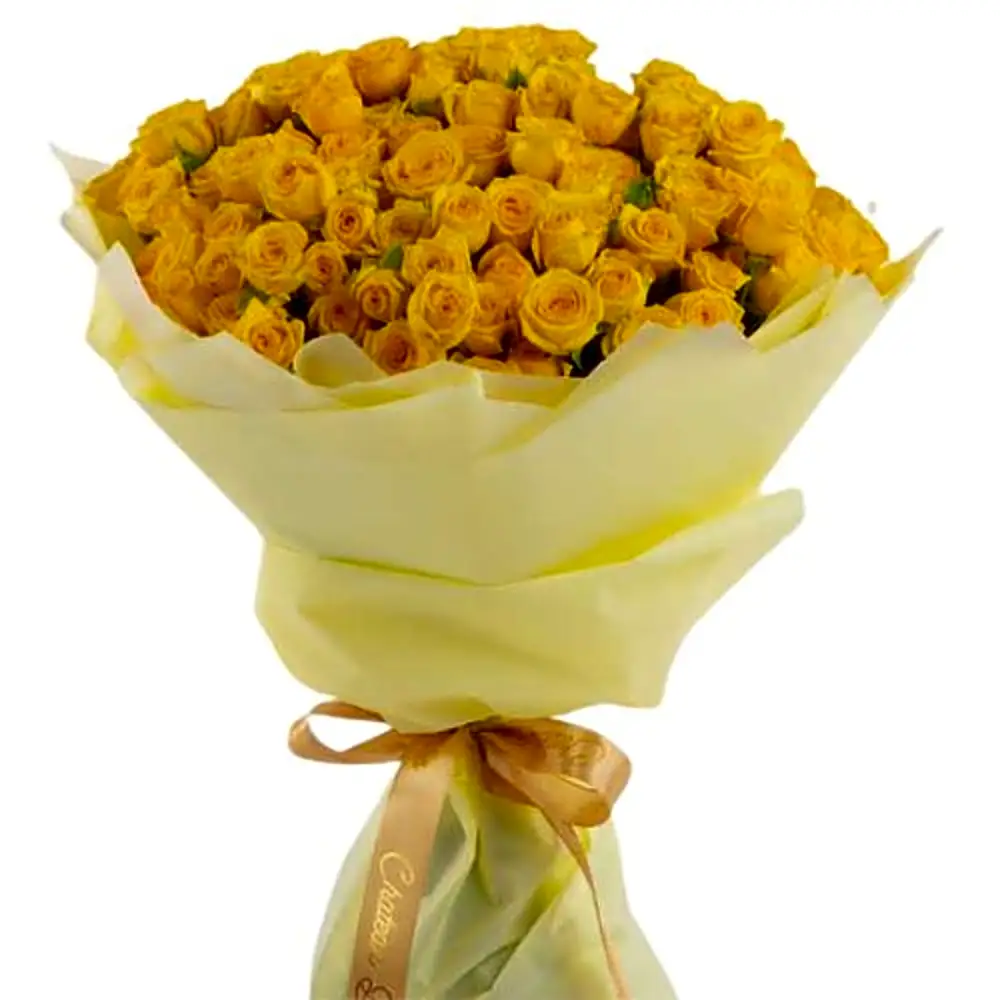Hand Bouquet Spray Rose Yellow