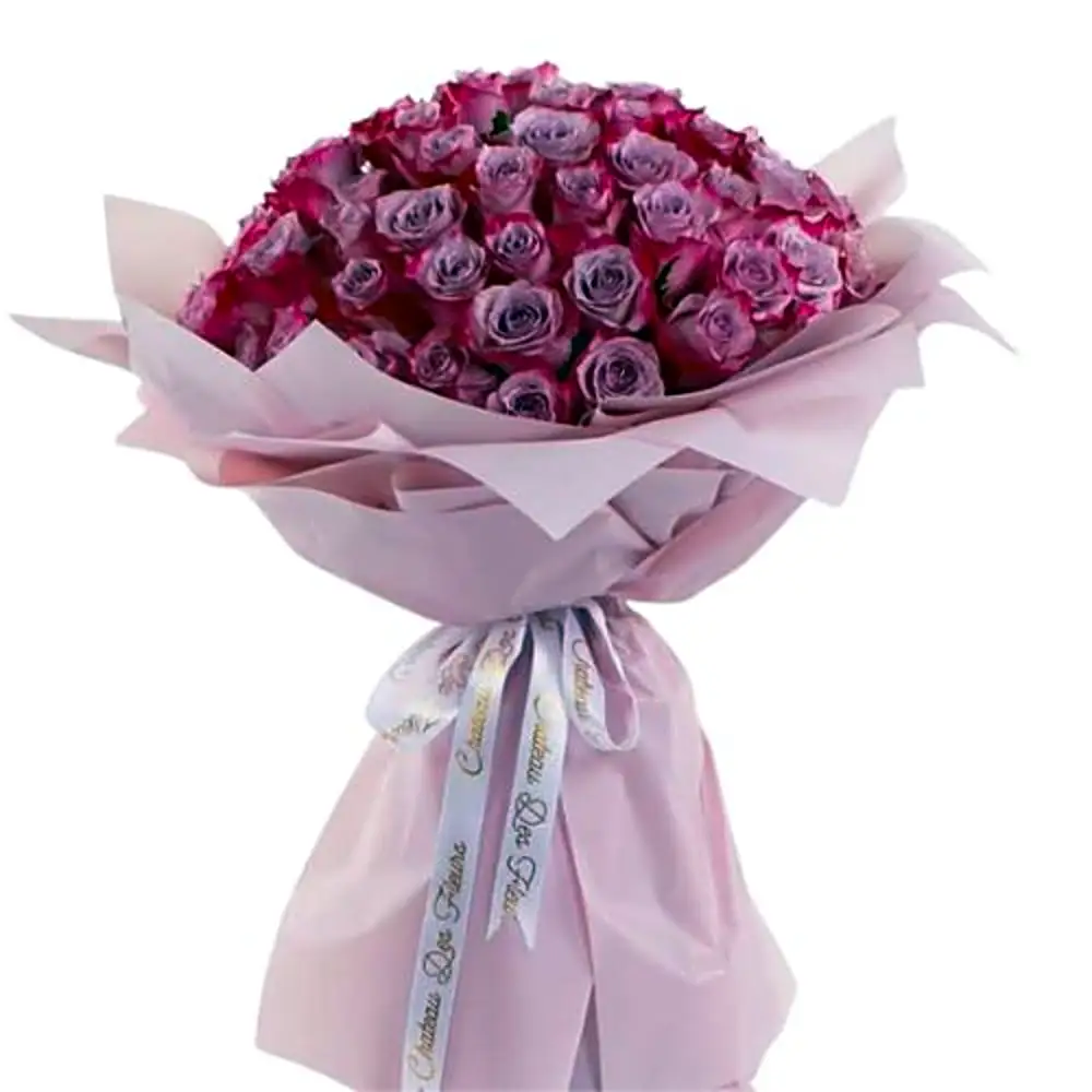 Hand Bouquet Purple Rose