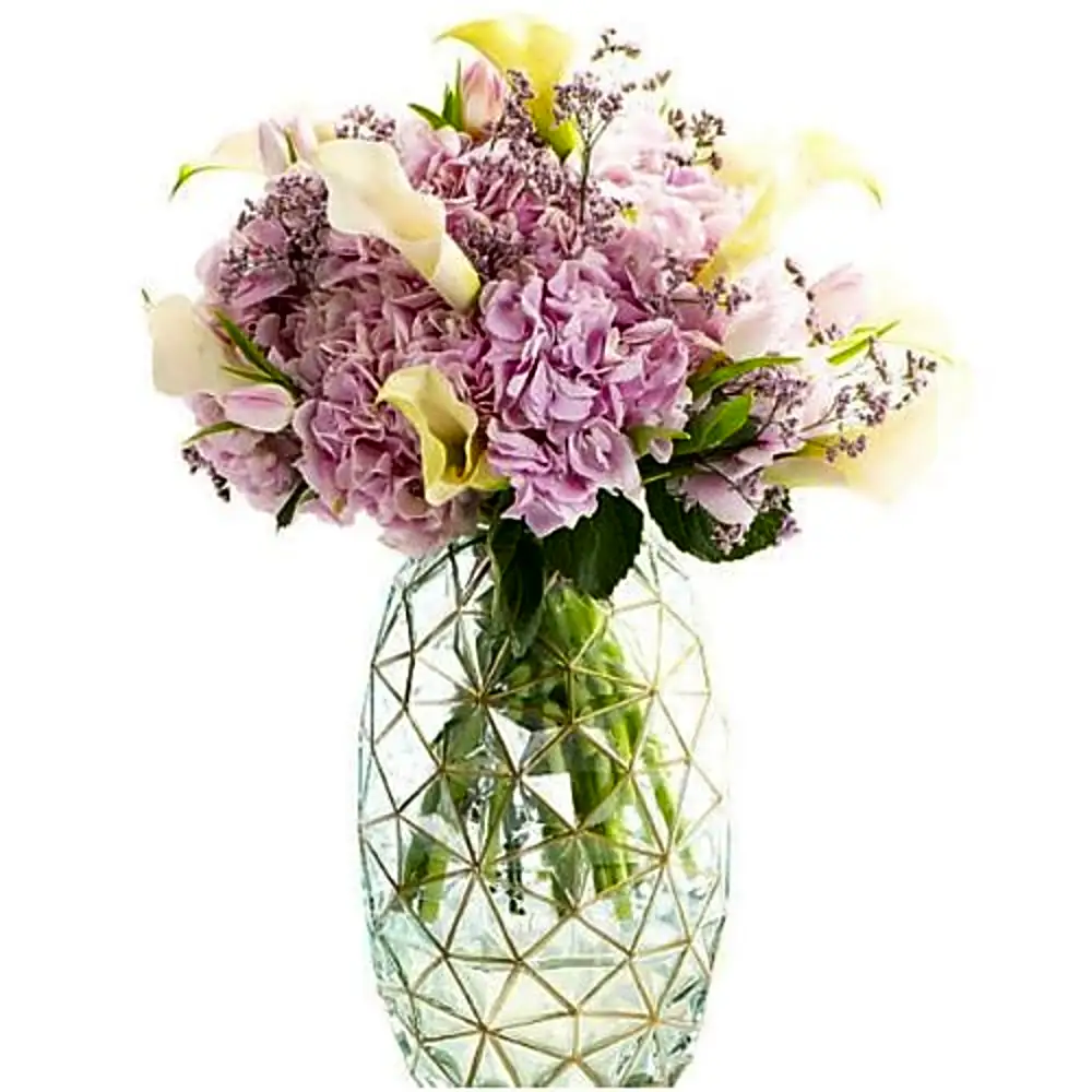 Pink Cuban crystal vase