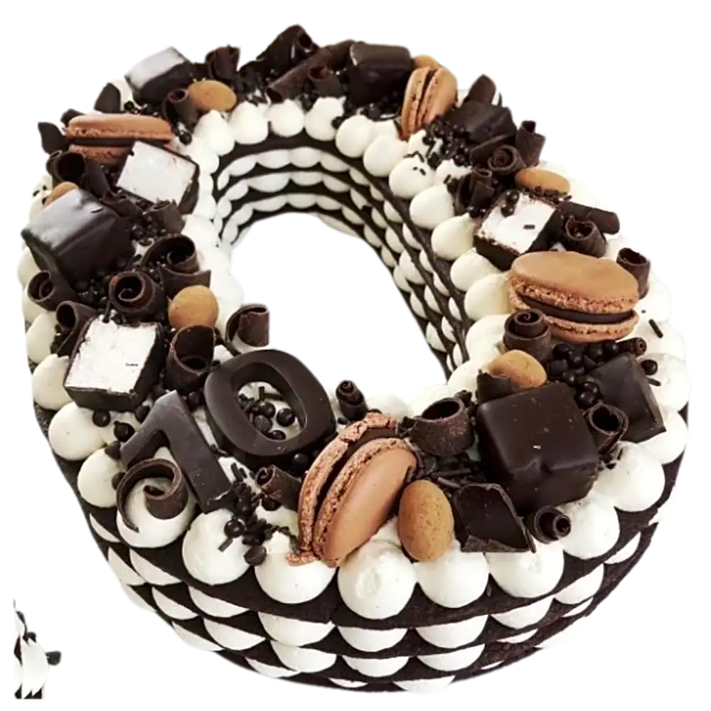 Letter O Shaped Cake