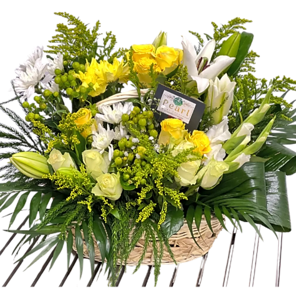 White and Yellow Vase