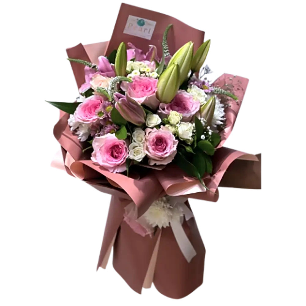 Pink flowers bouquet