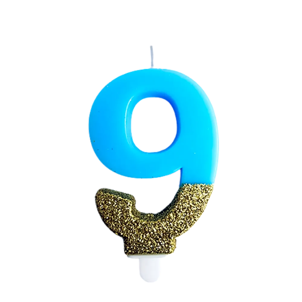 Birthday candle number 9