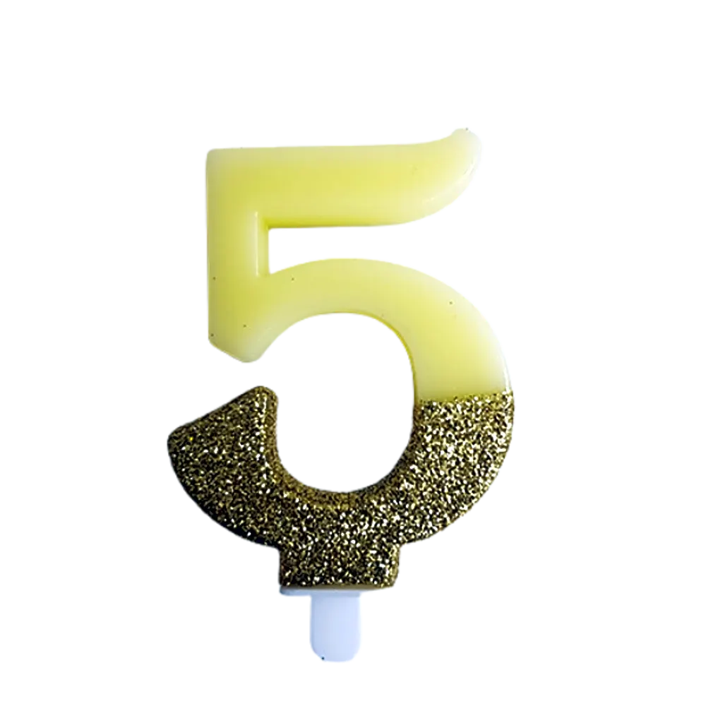 Birthday candle number 5