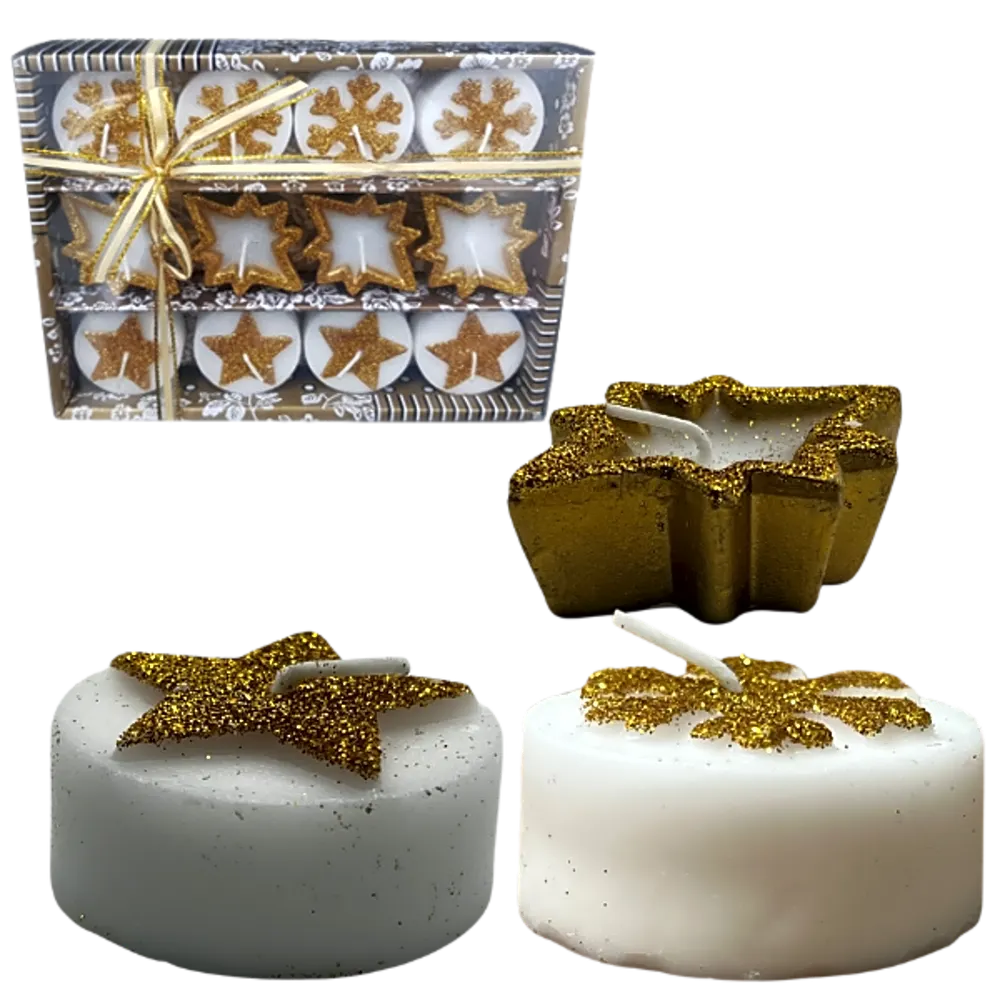 Tea Light Scented Candle gold color