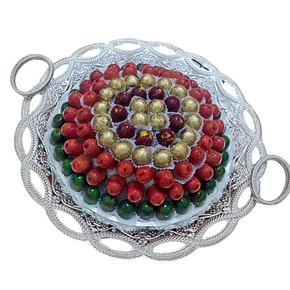 Silver chocolate tray