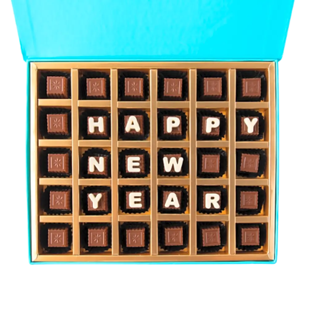 Customizable New Year Chocolates by NJD