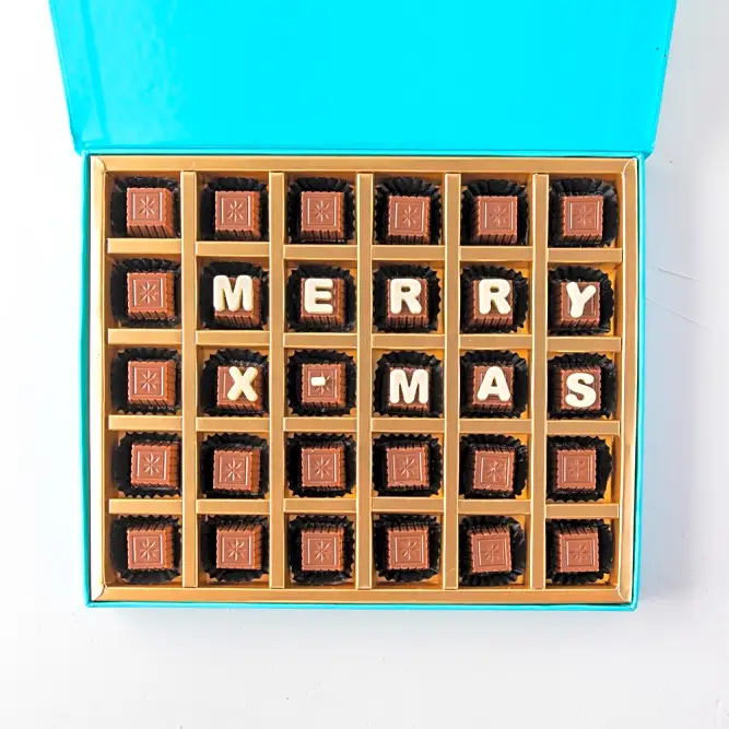 Customizable Christmas Chocolates by NJD
