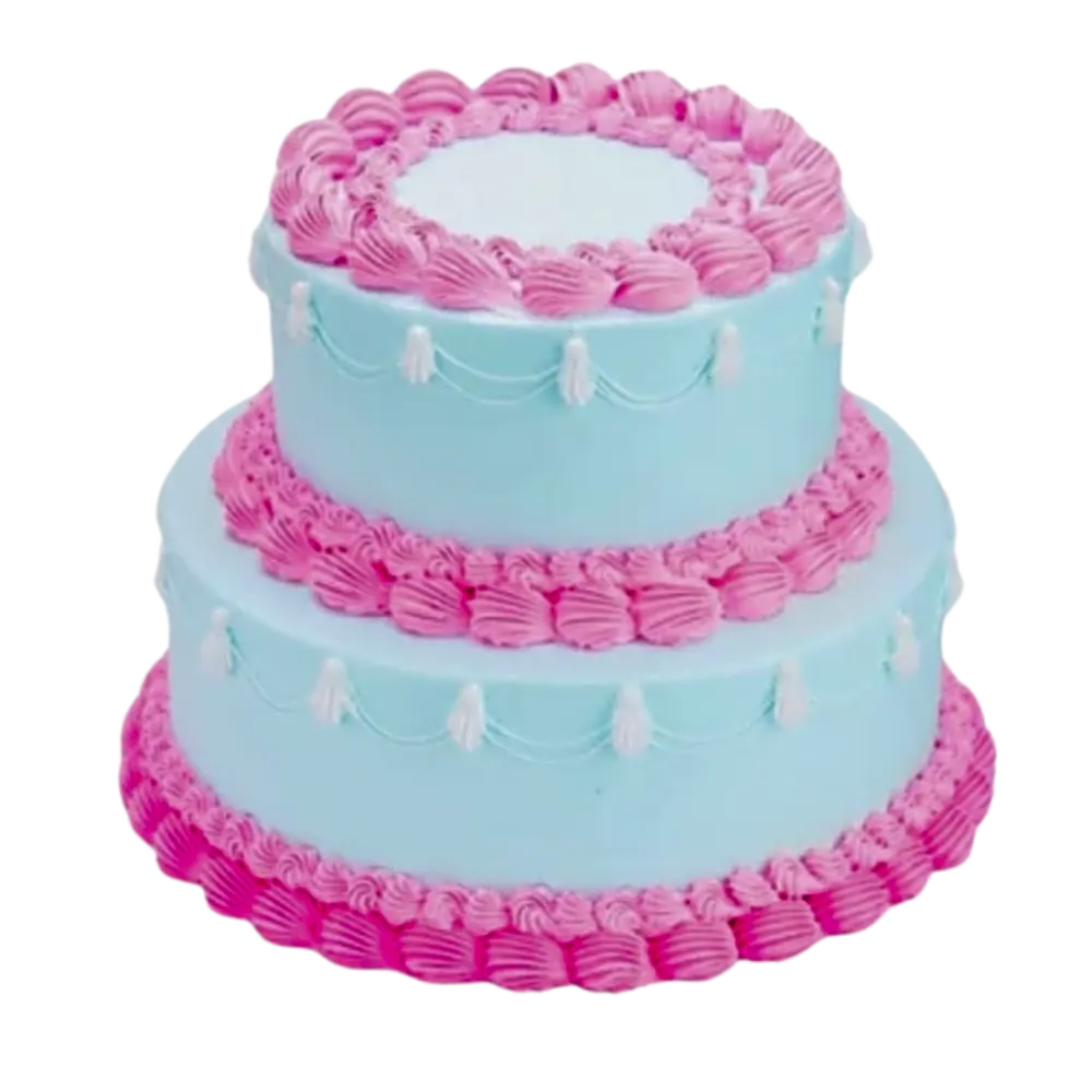 classic pink and vintage cake