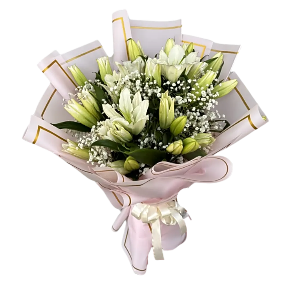 LUXURIOUS SNOW-WHITE BOUQUET