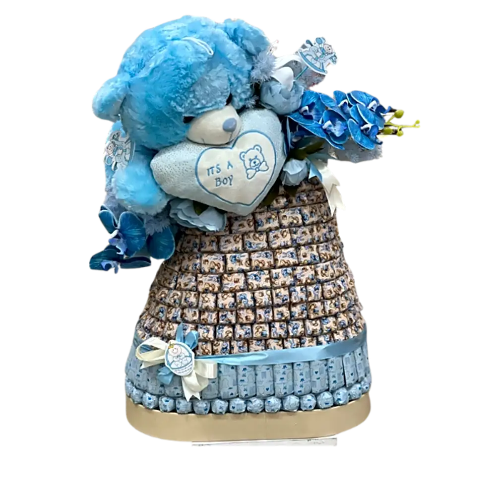 Chocolate tray for newborn boy