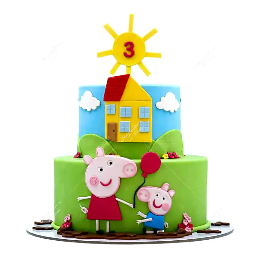 Peppa Pig Tier Cake