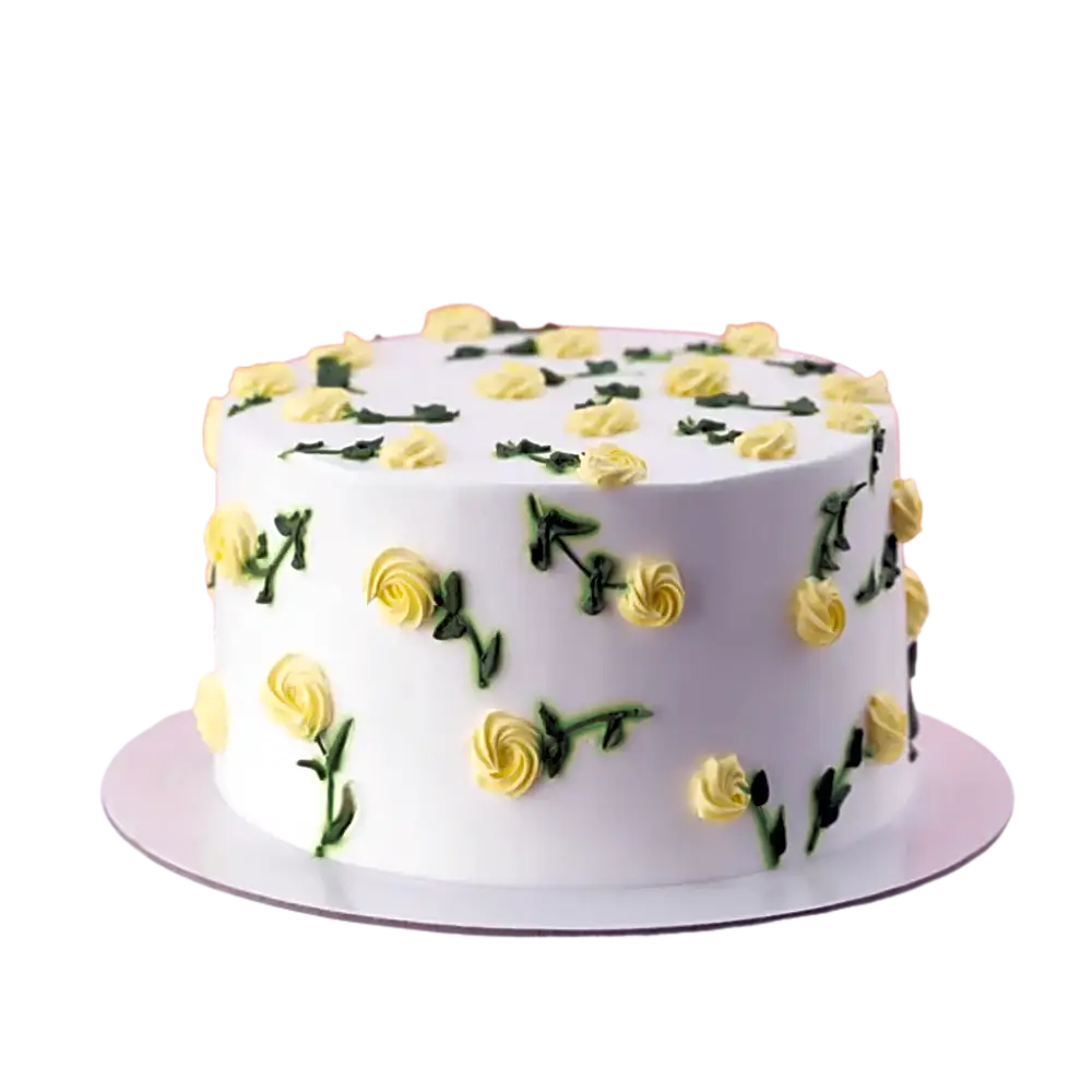 Yellow Roses Cake