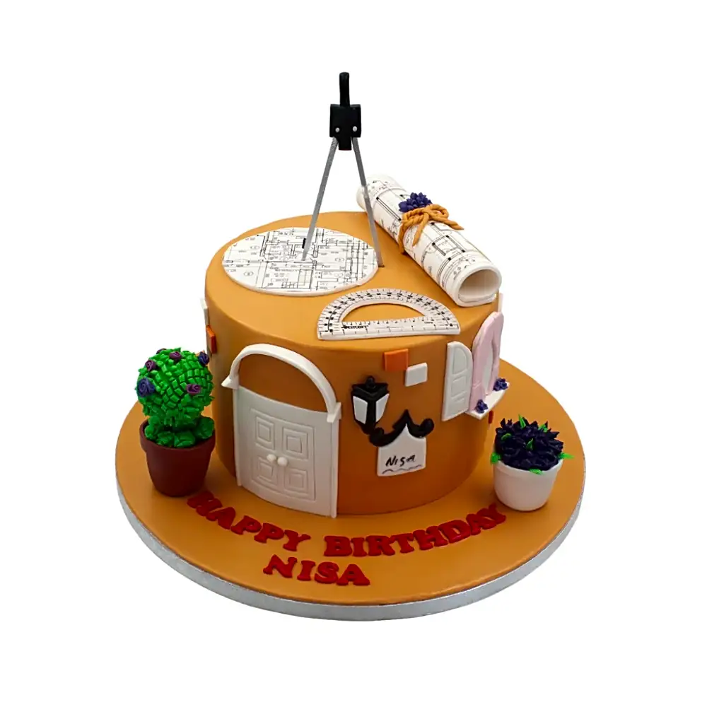 Architect Themed cake