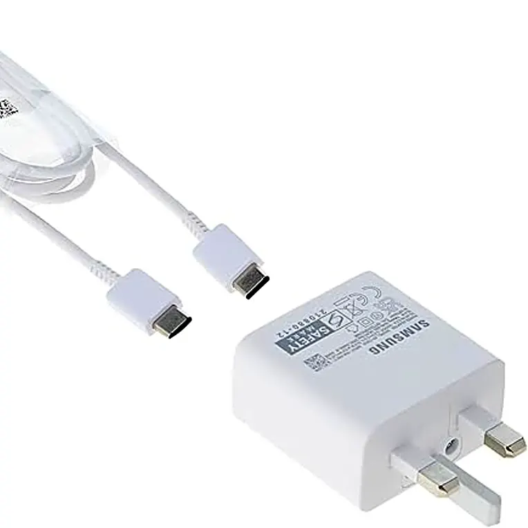 Samsung 25W PD Power Adapter, USB-C Fast Charger, White