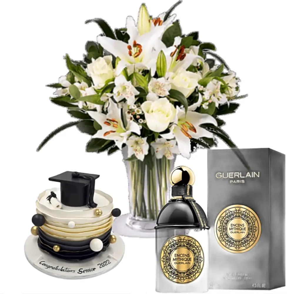 Graduation perfume and cake gift 11