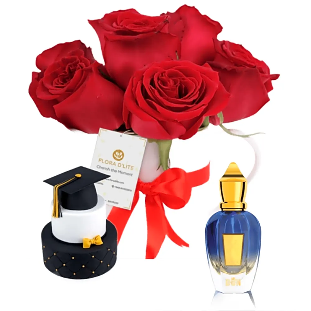 Graduation perfume and cake gift 13