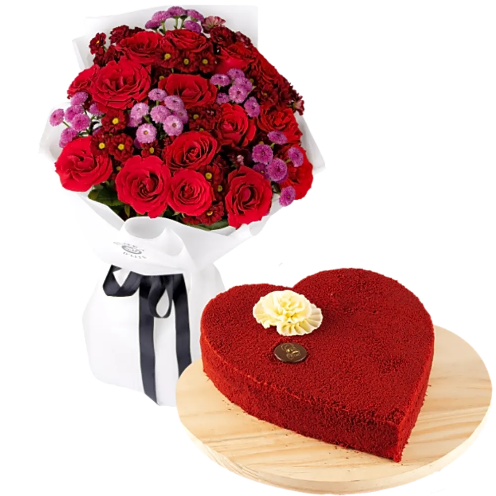 Rose Delight with Cake