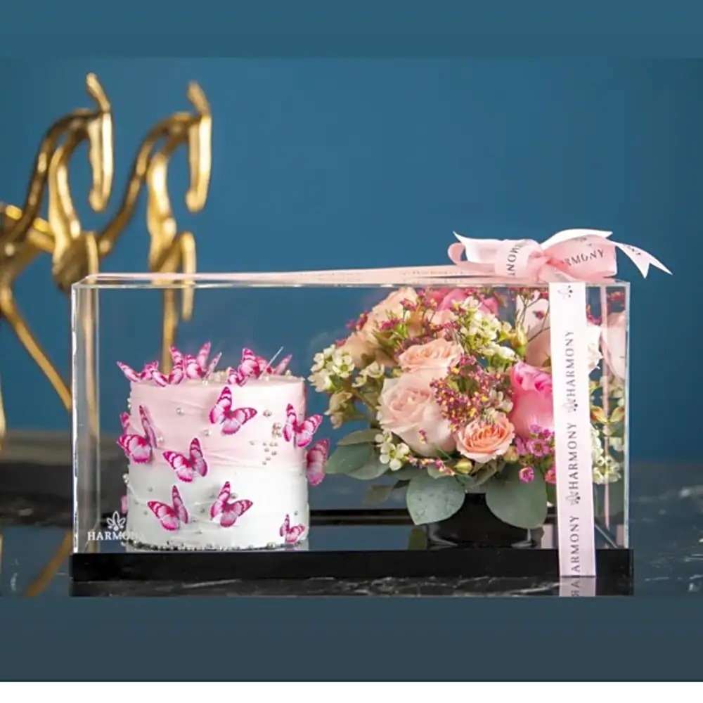 Pink Cake & Flowers bundle for little ones