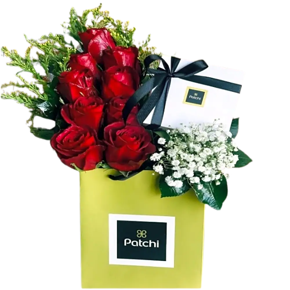 Patchi 250 grams 9 roses