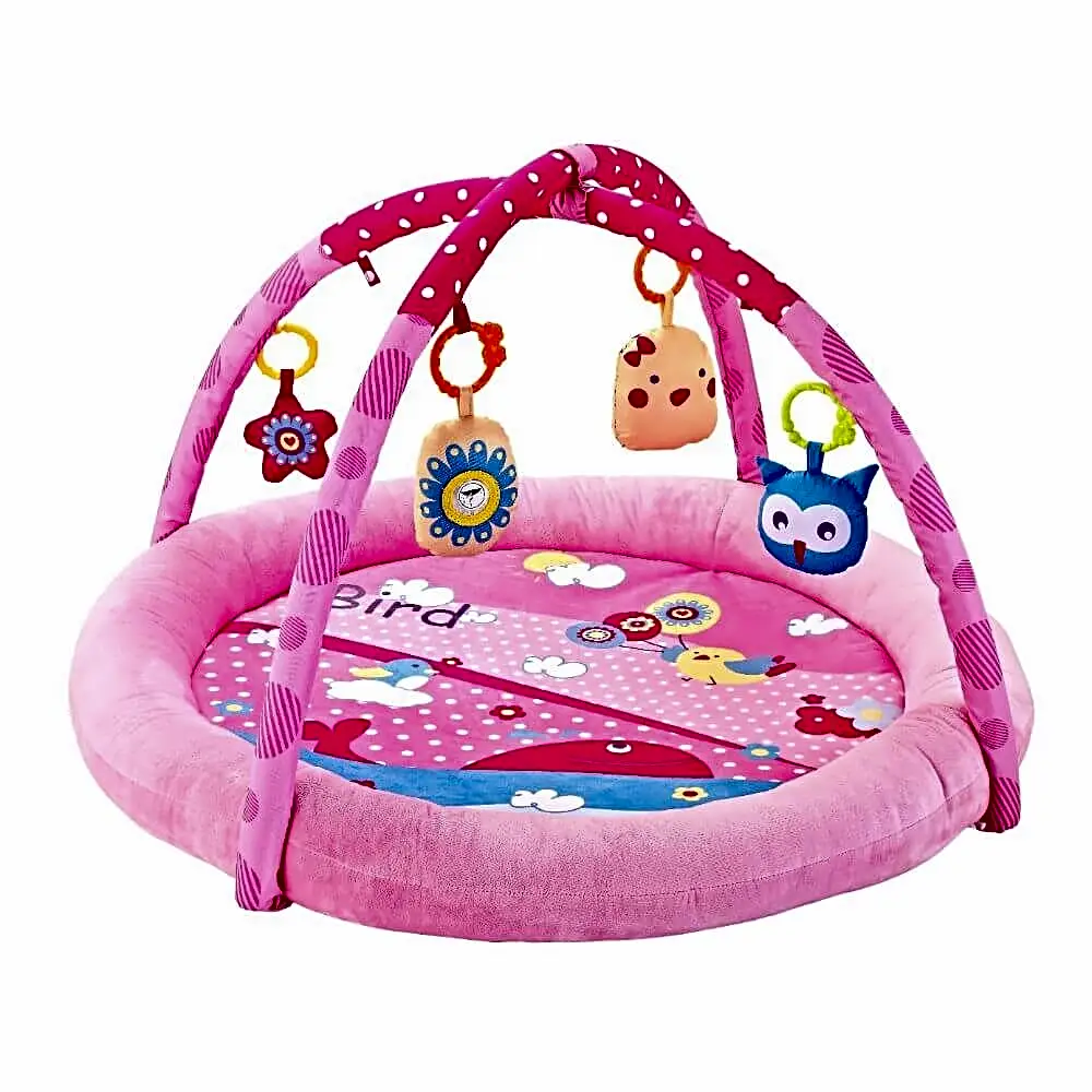 Little Angel Baby Round Comfy Gym - Pink