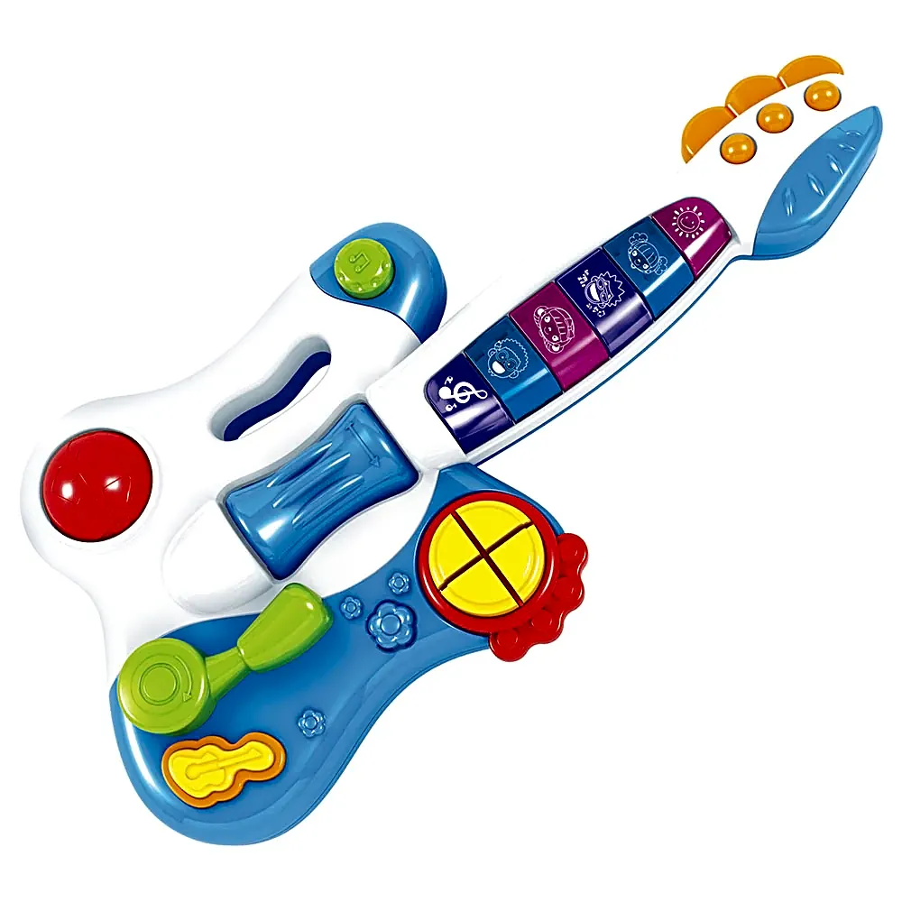 Huanger Baby Toys Musical Guitar Musical for 3+ Years - Blue