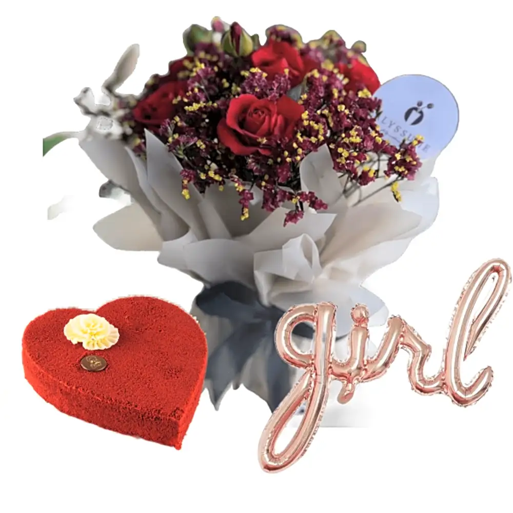 Birthday cake & flowers gift 8