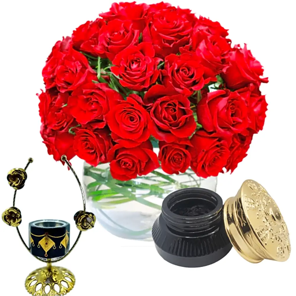 Corporate Gifts mubkhara with bokhoor and flowers 20