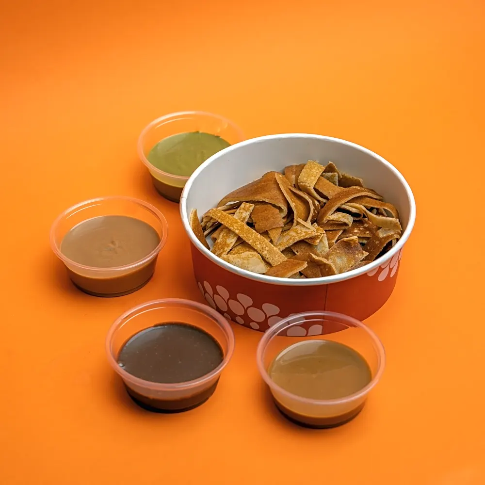 Crepe box with different flavours