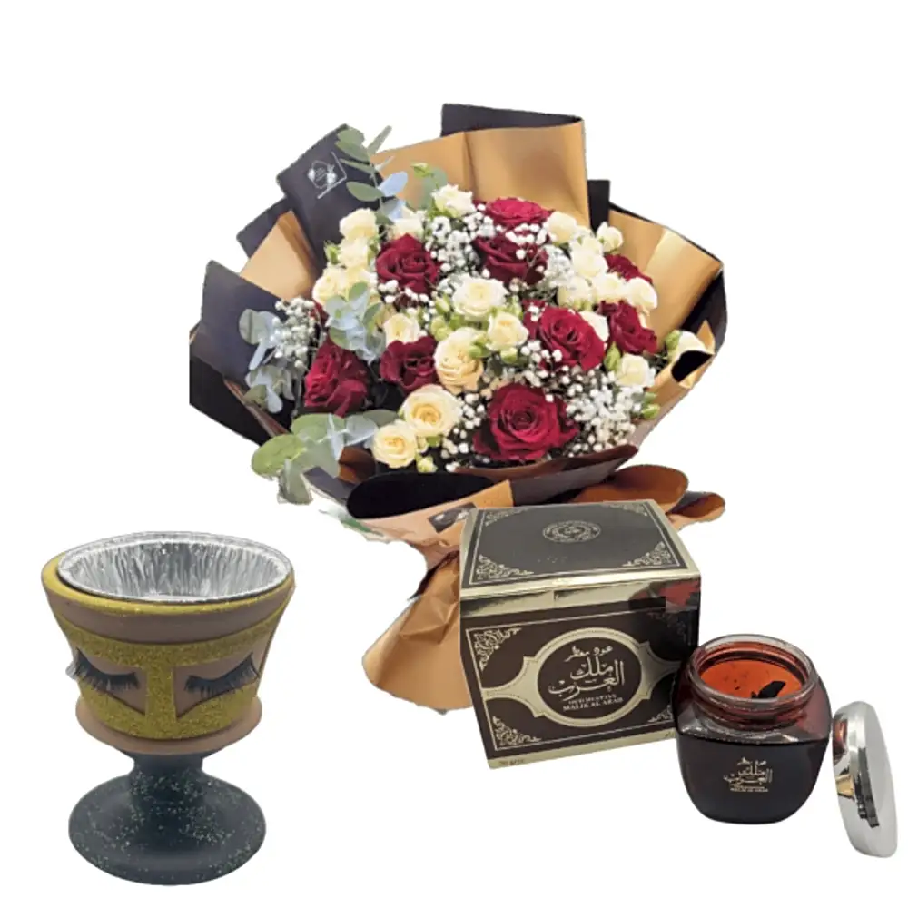 gifts for women mubkhara  with flowers 6