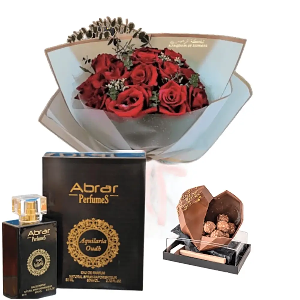 woman gifts musk with chocolate  4