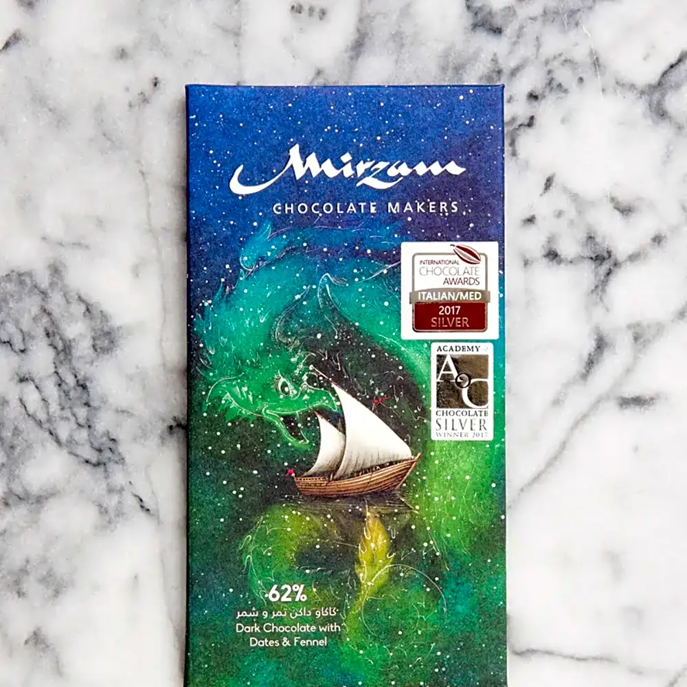 62% Dark Chocolate with Dates & Fennel