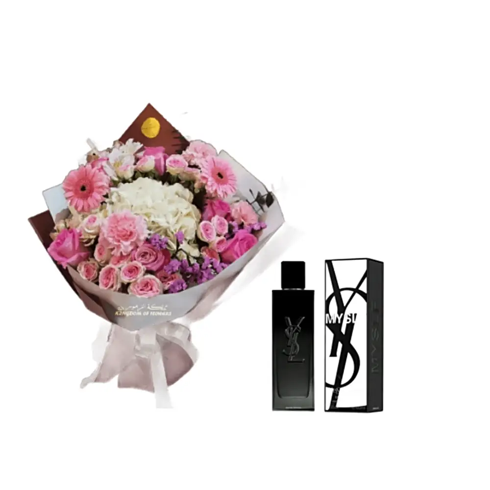 Special bouquet and perfume only for her 2