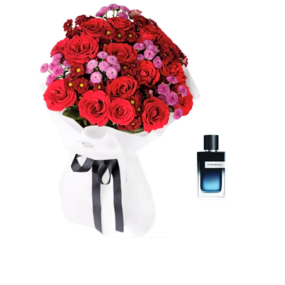 Special bouquet and perfume only for her 6