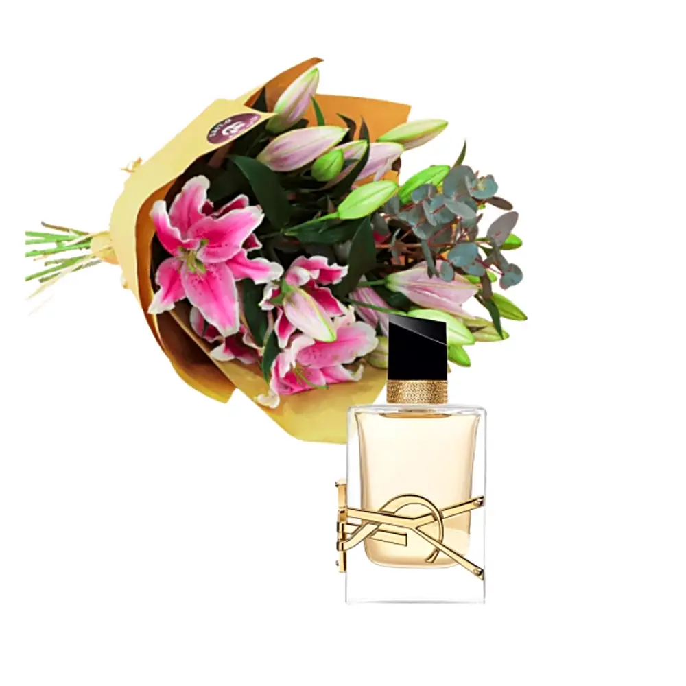 Special bouquet and perfume only for her 13