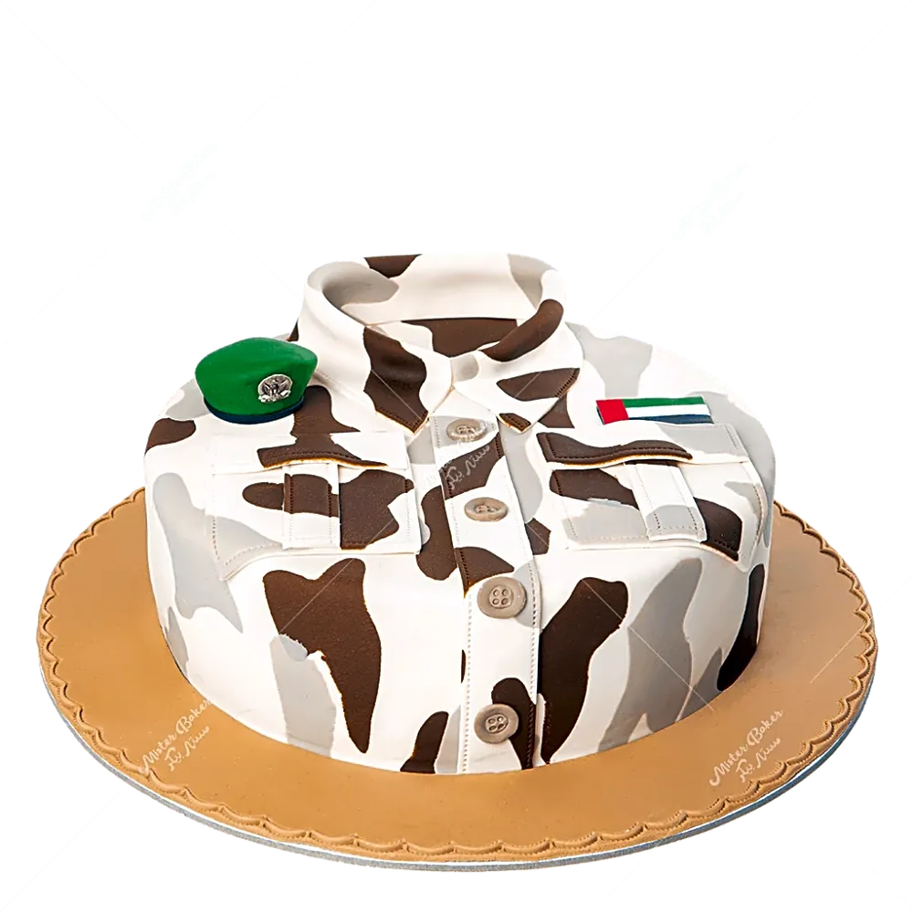 Military Uniform Cake