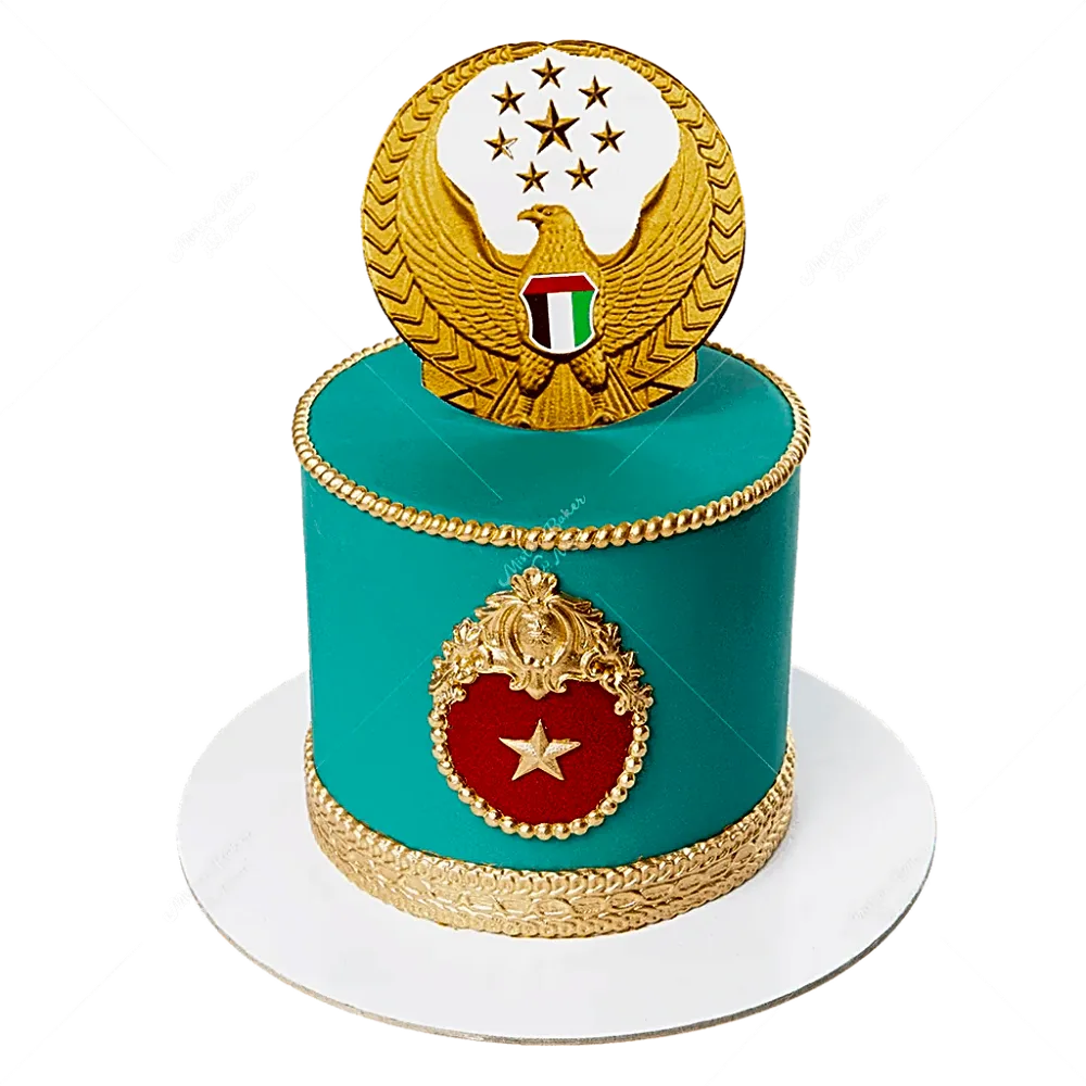 Military Blue Cake
