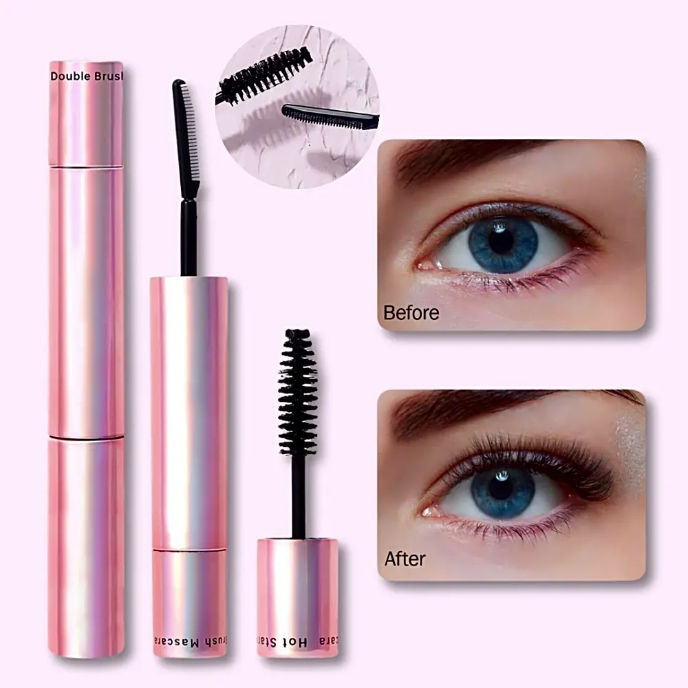 Double brush mascara