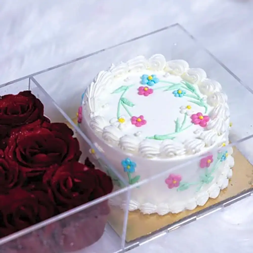 Bento Cake with flowers 2