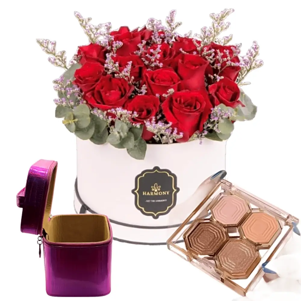 makeup and flower for her  8