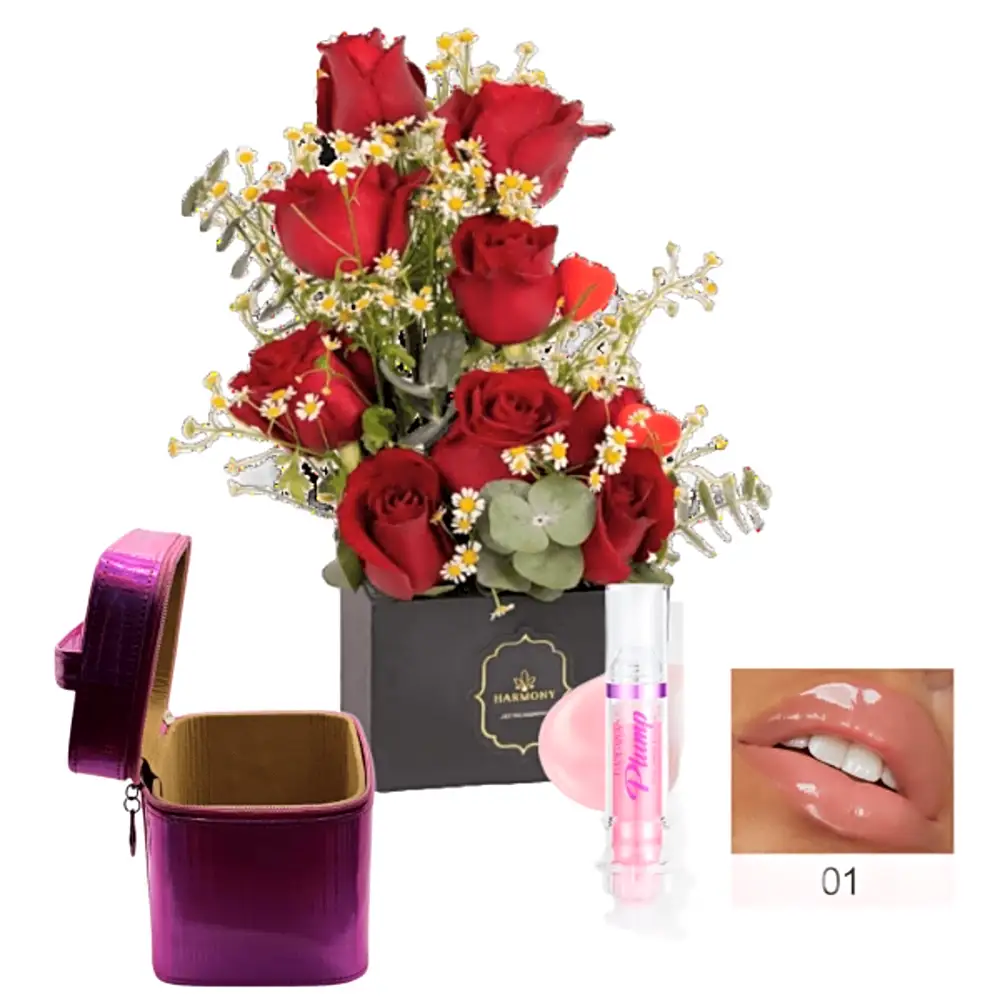 makeup and flower for her  39