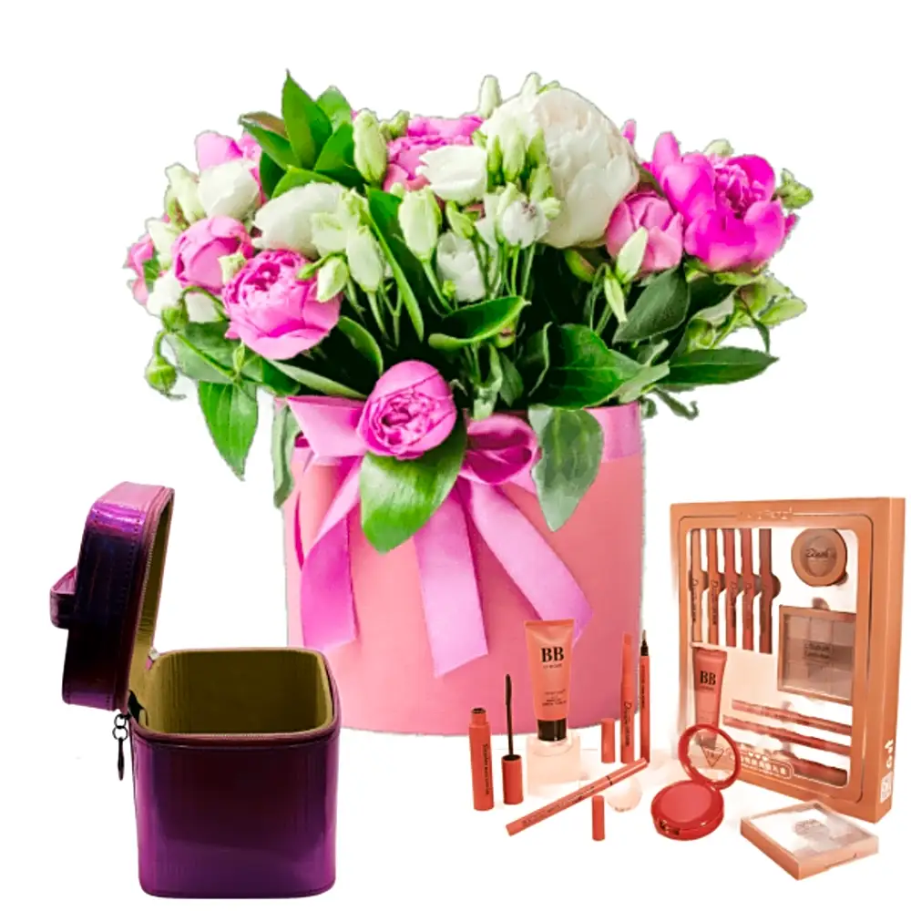 makeup and flower for her  46