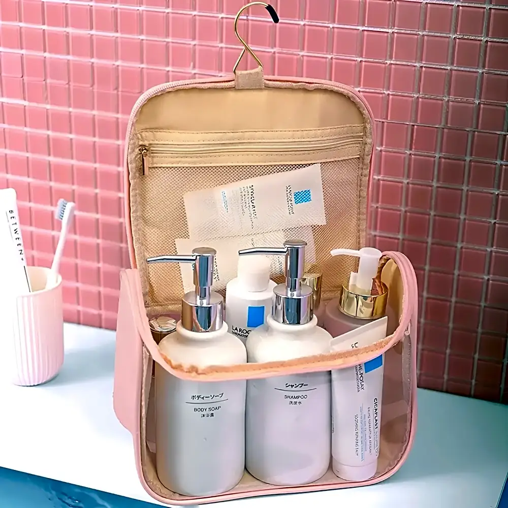 Transparent cosmetic bag