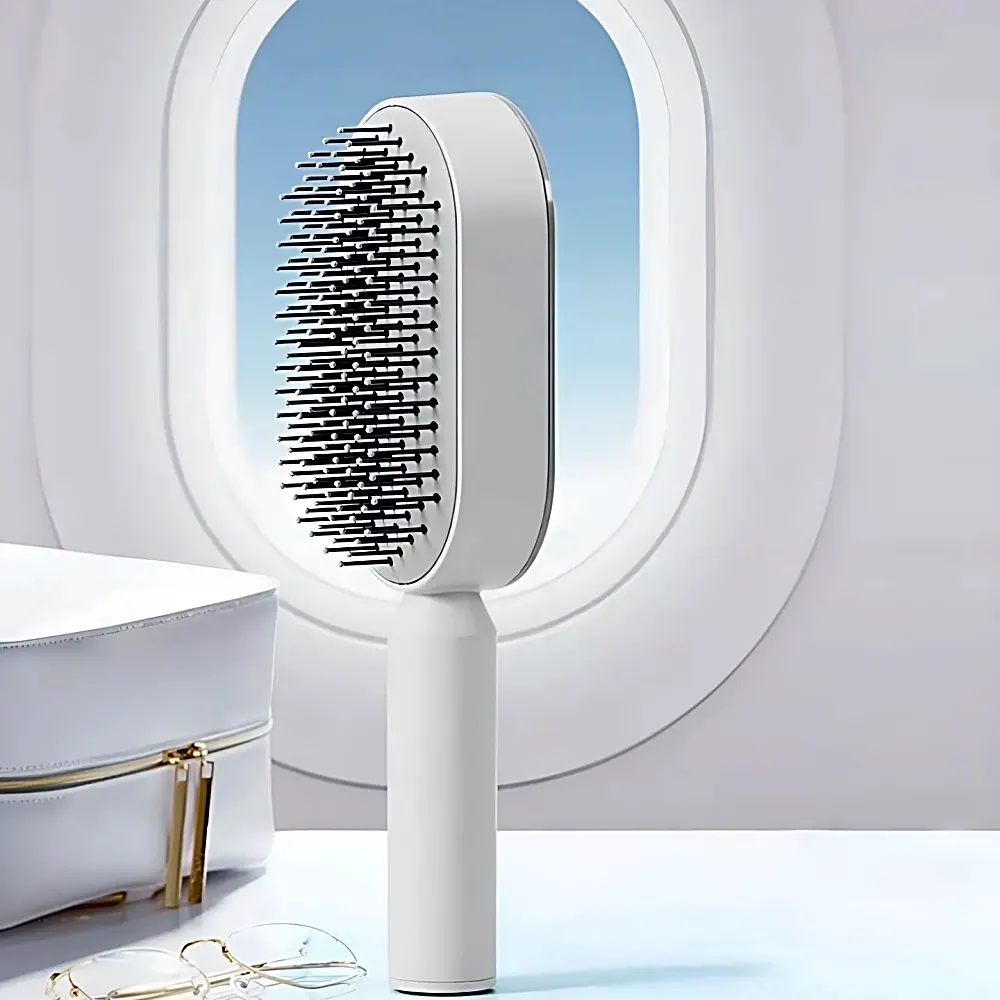Women's hair brush for scalp massage