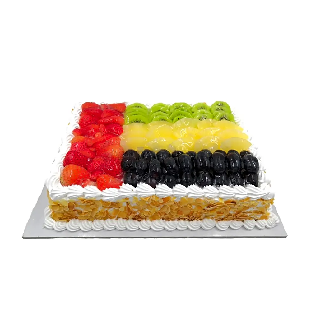 UAE Flag Fruit Cake
