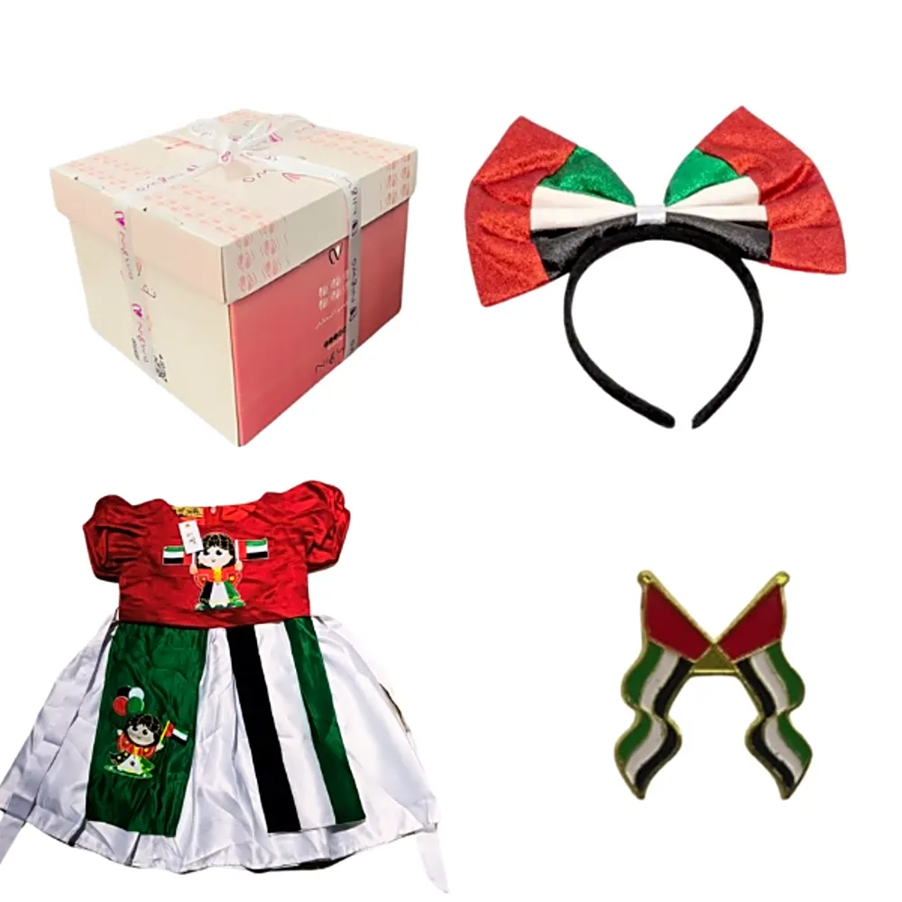 dress for national day and hair tie with tag in nigwa box 2