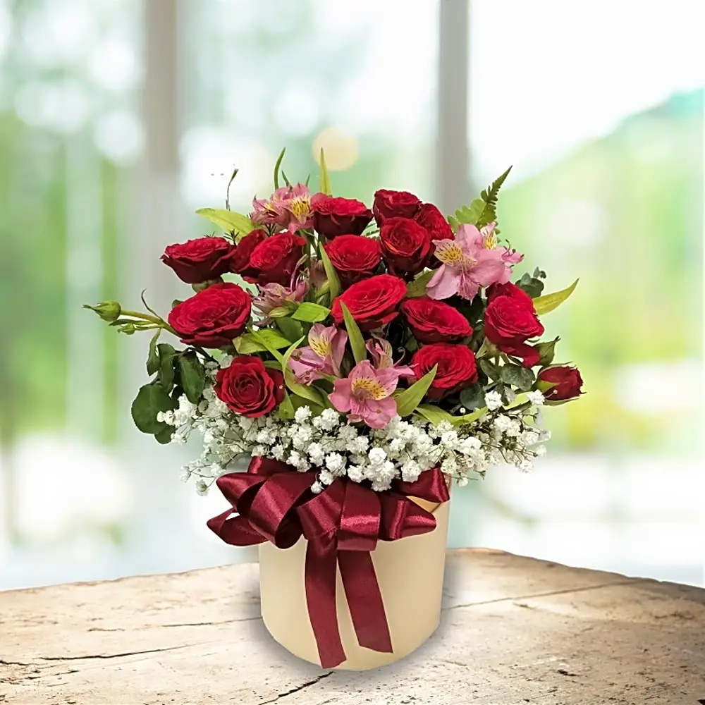 BA002 Roses Spray (Baby Rose) Box Arrangement