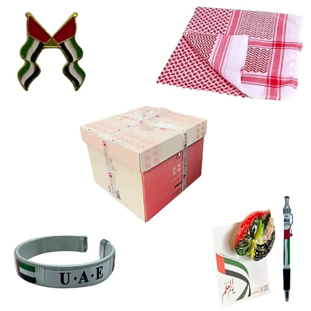 red ghutra gift for national day